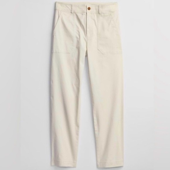 NWT GAP UTILITY POCKET KHAKI GIRLFRIEND FIT PANTS - SLIM HIPS TAPERED LEG - Picture 15 of 15